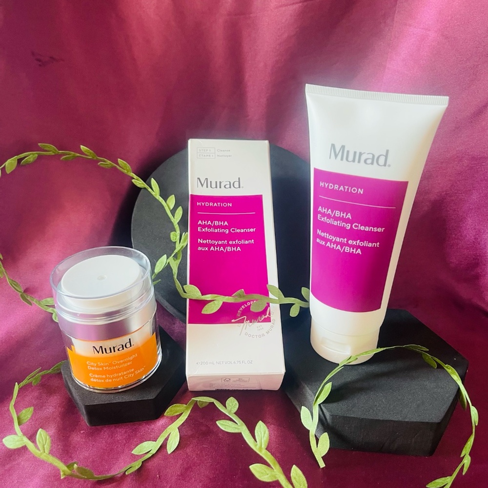 MURAD HYDRATION CLEANSER & OVERNIGHT DETOX MOISTURIZER DUO